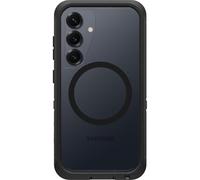 Otterbox Defender Series XT Clear Funda con imanes para Samsung Galaxy S25, Resistente a Golpes y caídas, Ultra-Rugerizada, Testada 7X con estándares Militares anticaídas, Transparente/Negro