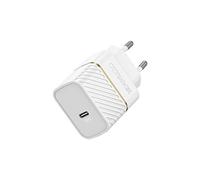 Otterbox EU Cargador de Pared USB-C PD GAN 30W, Cargador USB-C de Carga rápida para Smartphones y Tablets, Resistente a caídas, Rugerizado, Ultra Duradero, Blanco