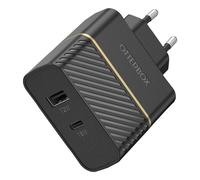 OtterBox EU Wall Charger 30W - USB-C 18W + USB-A 12W USB-PD, negro
