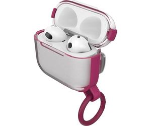 Otterbox Funda Headphone para AirPods 3rd Gen, Compatible con MagSafe y Carga inalámbrica, protección 360° contra caídas, Funda Transparente para Apple Airpods, Ajuste Seguro. Transparente/Rosa