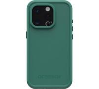 OtterBox Funda Impermeable FRē Series para iPhone 15 Pro (Solamente) con MagSafe (diseñada por LifeProof), Pino (Verde), Impermeable, 60% plástico Reciclado