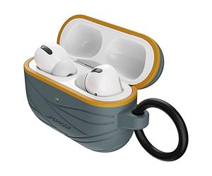 Otterbox Funda para Auriculares LifeProof para AirPods Pro, Resistente a Golpes y Caídas, Ultra Fina, Protege contra Arañazos y Rasguños, Incluye Mosquetón, Fabricada de modo Sostenible, Gris Oscuro