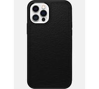 Otterbox Funda para iPhone 12 / iPhone 12 Pro Strada, Resistente a Golpes y caídas,Tapa en Piel,2 Slots para Tarjetas,Testada 3X con los estándares Militares anticaídas, Negro