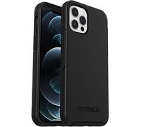 Otterbox Funda para iPhone 12 / iPhone 12 Pro Symmetry,Resistente a Golpes y caídas,Funda Protectora Fina,Testada 3X con estándares Militares anticaídas,Antimicrobiana, Negro