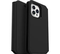 Otterbox Funda para iPhone 13 Pro MAX Strada Via, Resistente a Golpes y caídas, Fina, Tacto Suave, Tapa Folio con Slot para Tarjetas, Testada 2X con los estándares Militares anticaídas, Negro