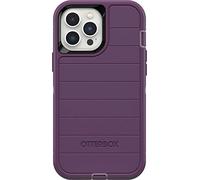 OtterBox Funda para iPhone 13 Pro MAX y iPhone 12 Pro MAX Defender Series, Color Morado Feliz, Resistente y Duradera, con protección de Puerto, Incluye Soporte de Clip