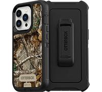 OtterBox Funda para iPhone 13 Pro (Solamente) Defender Series, Negro/Realtree (Camo), Resistente y Duradera, con protección de Puerto, Incluye Soporte de Clip de Funda