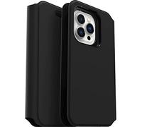 Otterbox Funda para iPhone 13 Pro Strada Via, Resistente a Golpes y caídas, Fina, Tacto Suave, Tapa Folio con Slot para Tarjetas, Testada 2X con los estándares Militares anticaídas, Negro
