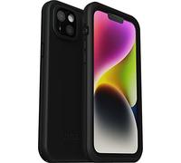 Otterbox Funda para iPhone 14 Plus con MagSafe, Fre, Resistente al Agua (IP68), Golpes, Fina y Elegante con Protector de Pantalla Integrado, Testada 5X con estándares Militares anticaídas, Negro
