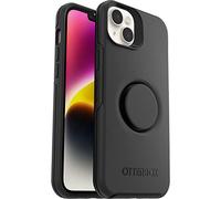 Otterbox Funda para iPhone 14 Plus Otter+Pop, Resistente a Golpes y caídas, con PopSockets PopGrip,Testada 3X estándares Militares anticaídas, Antimicrobiana, Negro