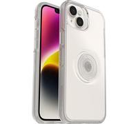 Otterbox Funda para iPhone 14 Plus Otter+Pop, Resistente a Golpes y caídas,Protectora con PopSockets PopGrip,Testada 3X con los estándares Militares anticaídas, Transparente
