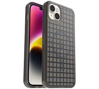 Otterbox Funda para iPhone 14 Plus Symmetry+ Clear para MagSafe, Resistente a Golpes y caídas, Protectora, Fina,Testada 3X con estándares Militares anticaídas, Antimicrobiana,Window Pane Black