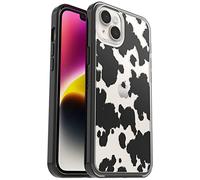 Otterbox Funda para iPhone 14 Plus Symmetry Clear, Resistente a Golpes y caídas, Fina,Testada 3X con los estándares Militares anticaídas, Antimicrobiana, Cow Print