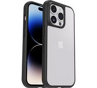 Otterbox Funda para iPhone 14 Pro Sleek,Resistente a Golpes y caídas,Ultra-Fina, Protectora,Testada con los estándares Militares anticaídas, Transparente/Negro, Sin Caja Retail