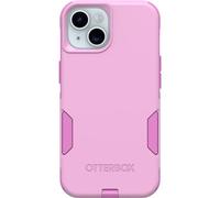 OtterBox Funda para iPhone 15, iPhone 14 y iPhone 13 Commuter Series - Run Wildflower (Rosa), Delgada y Resistente, Apta para Bolsillo, con protección de Puerto