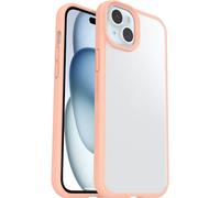 OtterBox Funda para iPhone 15 Plus/14 Plus React Series,Resistente a Golpes y caídas,Ultra-Fina, Protectora,Testada con los estándares Militares anticaídas, Transparente/Peach