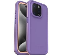 Otterbox Funda para iPhone 15 Pro Fre para MagSafe, Resistente al Agua (IP68), Golpes, Fina y Elegante con Protector de Pantalla Integrado, Testada 5X con estándares Militares anticaídas, Morado
