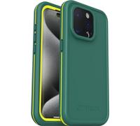 Otterbox Funda para iPhone 15 Pro Fre para MagSafe, Resistente al Agua (IP68), Golpes, Fina y Elegante con Protector de Pantalla Integrado, Testada 5X con estándares Militares anticaídas, Verde