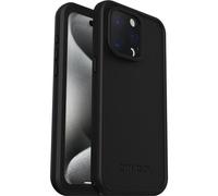 Otterbox Funda para iPhone 15 Pro MAX Fre para MagSafe, Resistente al Agua (IP68), Golpes, Fina y Elegante con Protector de Pantalla Integrado, Testada 5X con estándares Militares anticaídas, Negro