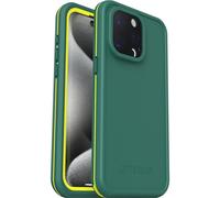 Otterbox Funda para iPhone 15 Pro MAX Fre para MagSafe, Resistente al Agua (IP68), Golpes, Fina y Elegante con Protector de Pantalla Integrado, Testada 5X con estándares Militares anticaídas, Verde