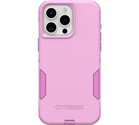 OtterBox Funda para iPhone 15 Pro MAX (Solo) Commuter Series - Run Wildflower (Rosa), Delgada y Resistente, Apta para Bolsillo, con protección de Puerto