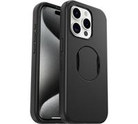 Otterbox Funda para iPhone 15 Pro OtterGrip Symmetry para MagSafe,A Prueba caídas,Funda Protectora,Agarre Incorporado,Cumple 3X el estándar Militar, Negro