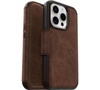 Otterbox Funda para iPhone 15 Pro Strada para MagSafe, Resistente a Golpes y caídas,Tapa en Piel,2 Slots para Tarjetas,Testada 3X con los estándares Militares anticaídas, Marrón