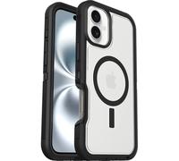 Otterbox Funda para iPhone 16 Plus Defender Series XT MagSafe, Resistente a Golpes y caídas, Ultra-Rugerizada, Testada 7X con estándares Militares anticaídas, Transparent/Negro