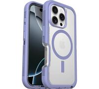 Otterbox Funda para iPhone 16 Pro Defender Series XT MagSafe, Resistente a Golpes y caídas, Ultra-Rugerizada, Testada 7X con estándares Militares anticaídas, Transparent/Morado