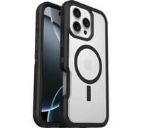 Otterbox Funda para iPhone 16 Pro MAX Defender Series XT MagSafe, Resistente a Golpes y caídas, Ultra-Rugerizada, Testada 7X con estándares Militares anticaídas, Transparent/Negro, Sin Caja Retail