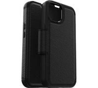 Otterbox Funda para iPhone 16e, iPhone 14 Strada, Resistente a Golpes y caídas,Tapa en Piel,2 Slots para Tarjetas,Testada 3X con los estándares Militares anticaídas, Negro