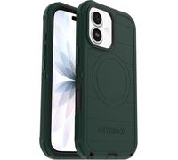 OtterBox Funda para iPhone 17 (solamente) - Defender Series - Roasted Anacardo Mist (verde y negro) - Clip de funda incluido - Se ajusta a MagSafe - Resistente, resistente y duradera