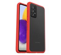 Otterbox Funda para Samsung Galaxy A72 Sleek,Resistente a Golpes y caídas,Ultra-Fina, Protectora,Testada con los estándares Militares anticaídas, Transparente/Rojo, Sin Caja Retail