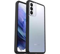 Otterbox Funda para Samsung Galaxy S21+ 5G Sleek,Resistente a Golpes y caídas,Ultra-Fina, Protectora,Testada con los estándares Militares anticaídas, Transparente/Negro, Sin Caja Retail
