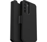Otterbox Funda para Samsung Galaxy S22+ Strada Via, Resistente a Golpes y caídas, Fina, Tacto Suave, Tapa Folio con Slot para Tarjetas, Testada 2X con los estándares Militares anticaídas, Negro