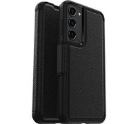 Otterbox Funda para Samsung Galaxy S23+ Strada, Resistente a Golpes y caídas,Tapa en Piel, 2 Slots para Tarjetas,Testada 3X con los estándares Militares anticaídas, Negro