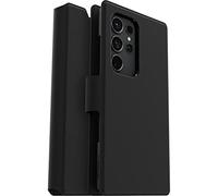 Otterbox Funda para Samsung Galaxy S23 Ultra Strada Via, Resistente a Golpes y caídas, Fina, Tacto Suave, Tapa Folio con Slot para Tarjetas, Testada 2X con los estándares Militares anticaídas, Negro