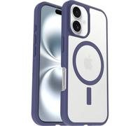OtterBox Funda React MagSafe para iPhone 16, Transparente/Morado | Resistente a golpes y caídas, Ultra-fina, Protectora, Testada con los estándares Militares anticaídas, Sin Caja Retail