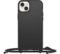 Otterbox Funda React Necklace con MagSafe para iPhone 14 Plus, Ultra Fina, Funda Protectora con cordón para Cuello Ajustable y Desmontable, Testada según los Estándares Militares, Negro