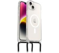 Otterbox Funda React Necklace con MagSafe para iPhone 14 Plus, Ultra Fina, Funda Protectora con cordón para Cuello Ajustable y Desmontable,Cumple los Estándares Militares,Transparente-Sin Caja Retail