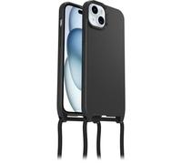 Otterbox Funda React Necklace con MagSafe para iPhone 15 Plus / 14 Plus, Ultra Fina, Funda Protectora con cordón para Cuello Ajustable y Desmontable, Testada según los Estándares Militares, Negro