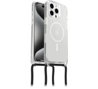 Otterbox Funda React Necklace con MagSafe para iPhone 15 Pro MAX, Ultra Fina, Funda Protectora con cordón para Cuello Ajustable y Desmontable, Testada según los Estándares Militares, Stardust