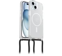 Otterbox Funda React Necklace con MagSafe para iPhone 15, Ultra Fina, Funda Protectora con cordón para Cuello Ajustable y Desmontable, Testada según los Estándares Militares, Stardust