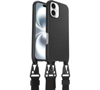 Otterbox Funda React Necklace MagSafe para iPhone 16, Negro | Funda Protectora con cordón para cuello ajustable y desmontable, Testada según los Estándares Militares, Sin Caja Retail