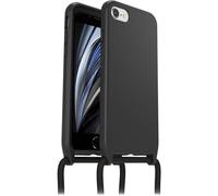 Otterbox Funda React Necklace para iPhone SE (3ª/2ª Gen)/8/7, Negro | Ultra fina, Funda Protectora con cordón para cuello ajustable y desmontable, Testada según los Estándares Militares