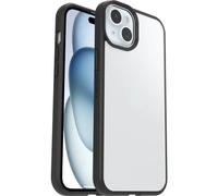 Funda para iPhone 15 Plus/14 Plus OtterBox React Series,Resistente a Golpes y caídas,Ultra-Fina, Protectora,Testada con los estándares Militares anticaídas, Transparente/Negro