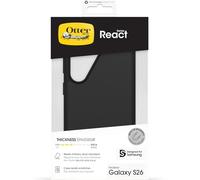 Otterbox Funda React Series con imanes para Samsung Galaxy S26 Resistente a Golpes y caídas,Ultra-Fina, Protectora,Testada con los estándares Militares anticaídas, Negro