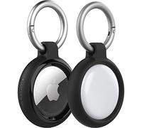 Funda OtterBox Sleek Series para AirTag, Resistente a Golpes y Caídas, Ultra Fina, Incluye Mosquetón, Negro