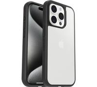 Otterbox Funda para iPhone 15 Pro Sleek,Resistente a Golpes y caídas,Ultra-Fina, Protectora,Testada con los estándares Militares anticaídas, Transparent/Negro, Sin Caja Retail