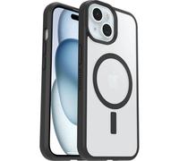 Otterbox Funda Sleek Series MagSafe para iPhone 15/14/13,Resistente a Golpes y caídas,Ultra-Fina, Protectora,Testada con los estándares Militares anticaídas, Transparente/Negro, Sin Caja Retail